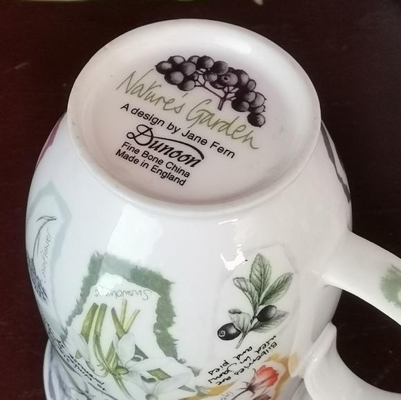 Dunoon Fine Bone China "Nature's Garden" Floral Mug - Picture 5 of 10